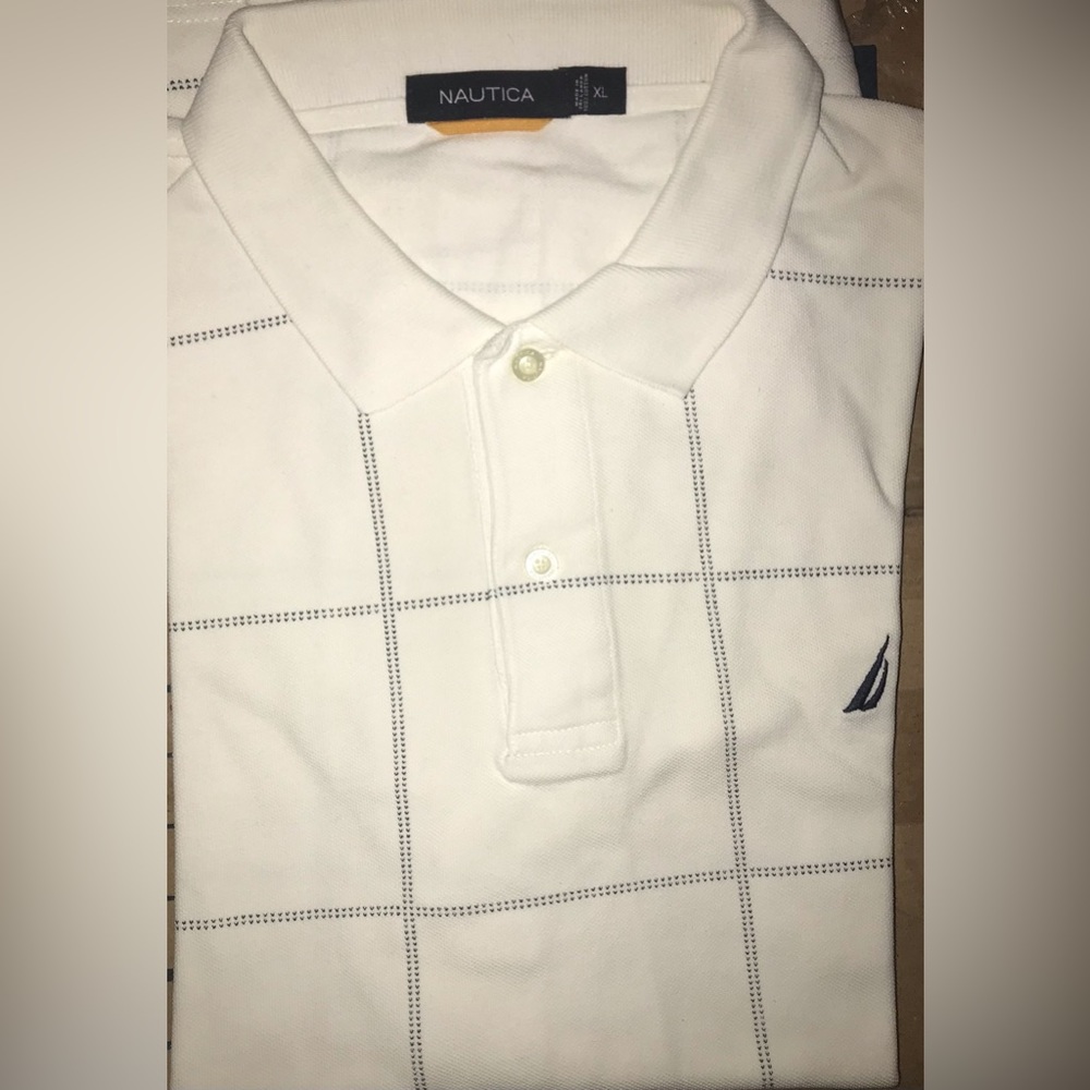 Nautica • XXL • White Short Sleeve Polo